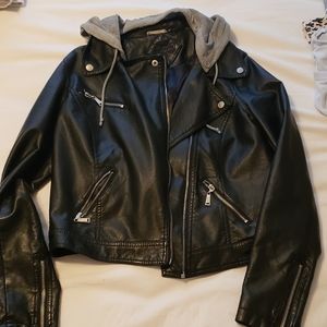Faux leather jacket